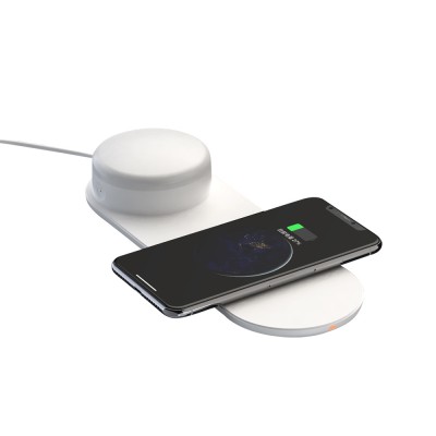 Portable Wireless Charger Stand With LED Light Wireless Charging Dock For iPhone And Android